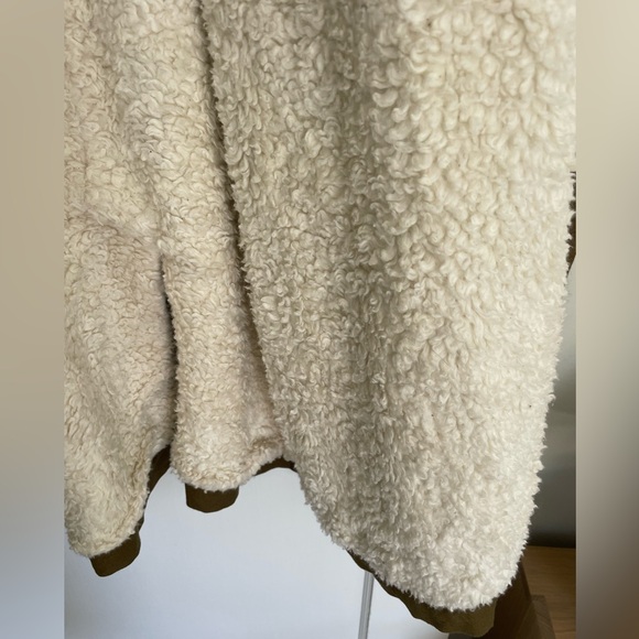 EUC! Micaela Greg Linen Cotton Sherpa Lined Trench in Fir - Picture 11 of 14